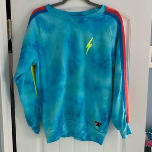 *RARE* Aviator Nation 5 stripe sweatshirt